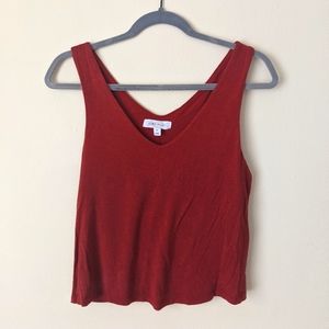 Never Worn Maroon Cropped Tank